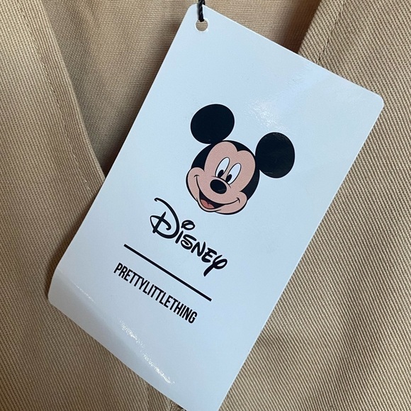 Disney x Pretty Little thing beige embroidered Mickey Mouse Vest. NWT - Picture 11 of 15